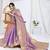 purple ethnic motifs woven design zari tissue saree
