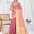 pink woven design zari tissue saree with unstitched blouse piece