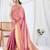 pink woven design zari tissue saree with unstitched blouse piece