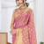 pink woven design zari tissue saree with unstitched blouse piece