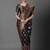 black black & red woven design silk blend banarasi saree