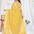yellow woven design zari tissue saree