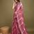 pink striped tie & dye gotta patti sequinned saree