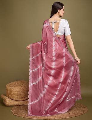 pink striped tie & dye gotta patti sequinned saree 4