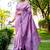purple woven design ethnic motifs zari saree