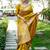 yellow woven design zari saree