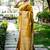 yellow woven design zari saree