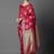 pink pink & gold-coloured floral woven design silk blend banarasi saree