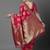 pink pink & gold-coloured floral woven design silk blend banarasi saree