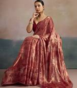 rose women abstract printed pure chiffon sarees