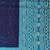 navy_blue navy blue & teal bandhani printed saree