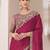 pink sequinned pure chiffon saree