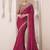 pink sequinned pure chiffon saree