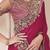 pink sequinned pure chiffon saree