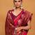 Pink pink woven design banarasi saree