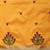 yellow yellow & red floral embroidered assam silk cotton banarasi saree