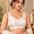 Beige silk blend sleeveless plain stylish saree blouse ready to wear