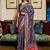 Lavender sequinned tissue saree