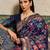 Lavender sequinned tissue saree