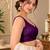 Wine silk blend sleeveless plain stylish saree blouse ready to wear