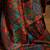 black black & red woven design silk blend banarasi saree