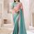Purple embellished saree with unstitched blouse