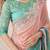 Purple embellished saree with unstitched blouse