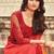 orange women ombre embellished sequinned saree