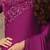 Pink women embellished satin saree with unstitched blouse