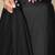 black sequinned satin ready to wear saree