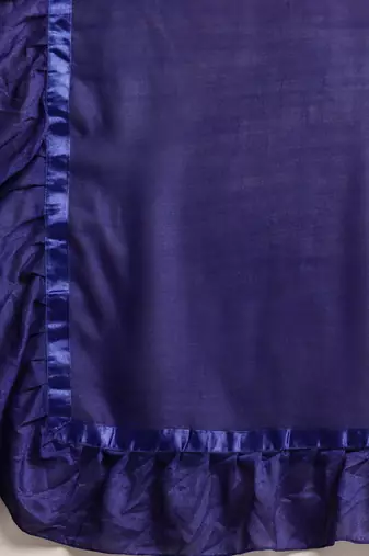 navy_blue navy blue sequinned ruffles saree