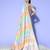 peach ethnic motifs saree with woven design border
