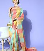 Black woven design zari banarasi saree