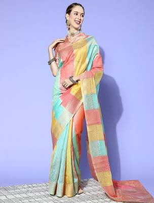 Black woven design zari banarasi saree 2