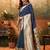 Purple ethnic motifs woven design banarasi saree