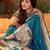 blue ethnic motif woven design paithani zari saree
