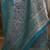 blue blue & gold-toned floral woven design zari banarasi saree