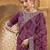 purple purple & gold-toned embroidered pure georgette bandhani saree