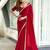 Beige floral woven design saree