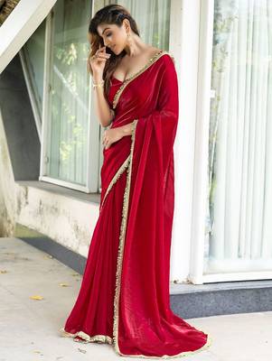 Beige floral woven design saree 3