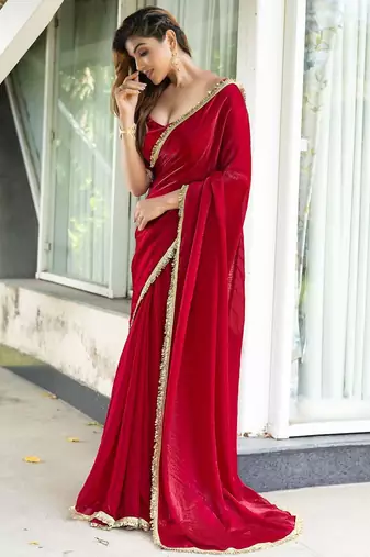 Beige floral woven design saree