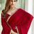 Beige floral woven design saree
