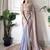 lavender sequinned tissue saree