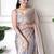 lavender sequinned tissue saree