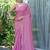 purple embellished saree with unstitched blouse