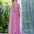 purple embellished saree with unstitched blouse
