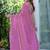 purple embellished saree with unstitched blouse