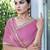 purple embellished saree with unstitched blouse