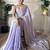 lavender sequinned tissue saree