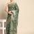 green woven design zari organza kanjeevaram saree